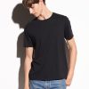 Men'S Vince T-Shirts | Crew Neck T-Shirt Black | Vince