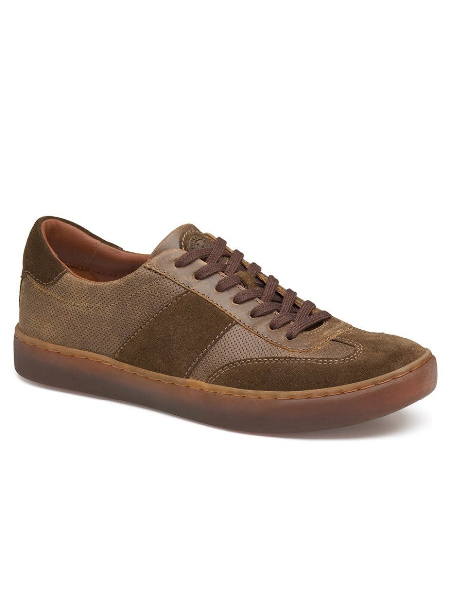 Men'S J & M Collection Sneakers | Kempton U-Throat Brown English Suede/Calfskin | J & M Collection