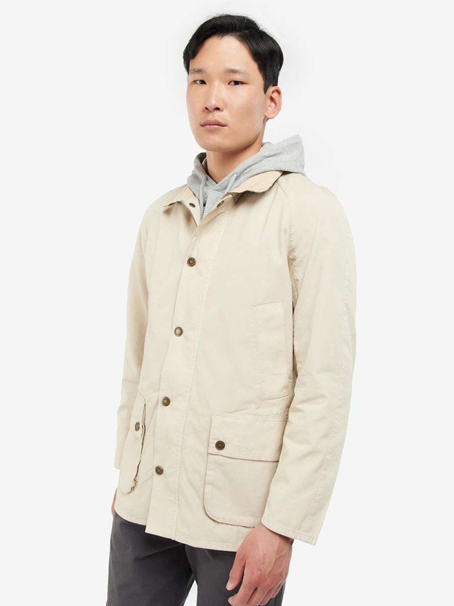 Men'S Barbour Coats & Jackets | Ashby Casual Jacket Stone | Barbour