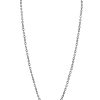 Women'S Margo Morrison Necklaces | Rhodium Chain With Diamond Clasp - 24" | Margo Morrison