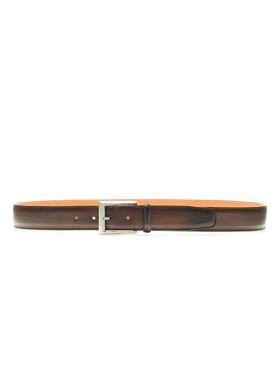 Men'S Magnanni Belts | Rocas Belt In Tabaco | Magnanni