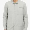 Men'S Barbour Dress Shirts | Jonah Overshirt Light Grey | Barbour