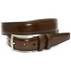 Men'S Torino Leather Belts | Hand Stained Italian Kipskin Belt Brown | Torino Leather