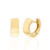 Women'S EF Collection Earrings | Gold Jumbo Huggie Earrings Yellow Gold | Ef Collection