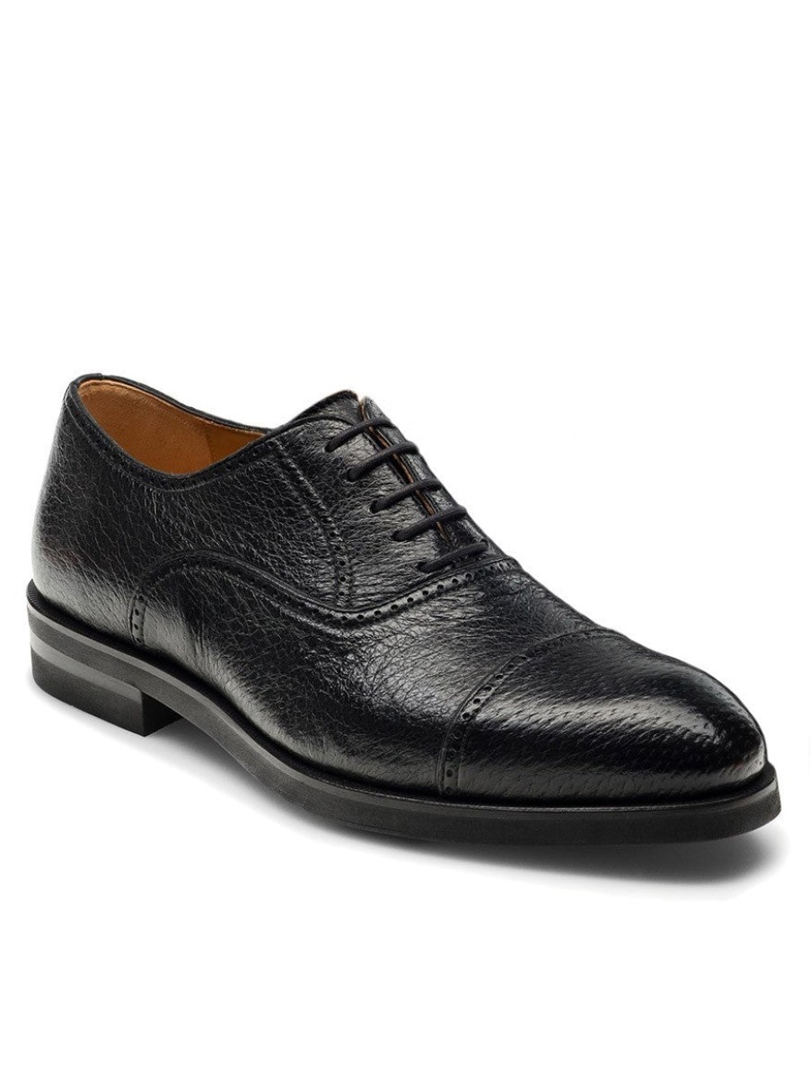 Men'S Magnanni Oxfords & Derbys | Ica Black Shoes | Magnanni