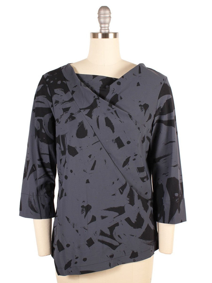 Women'S Porto Tops | Mara Top Azure Melrose Print | Porto