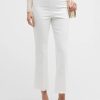 Women'S Avenue Montaigne Pants & Leggings | Leo Frayed Cropped Denim White | Avenue Montaigne