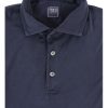 Men'S Fedeli T-Shirts | Fedeli Short Sleeve Polo In Navy