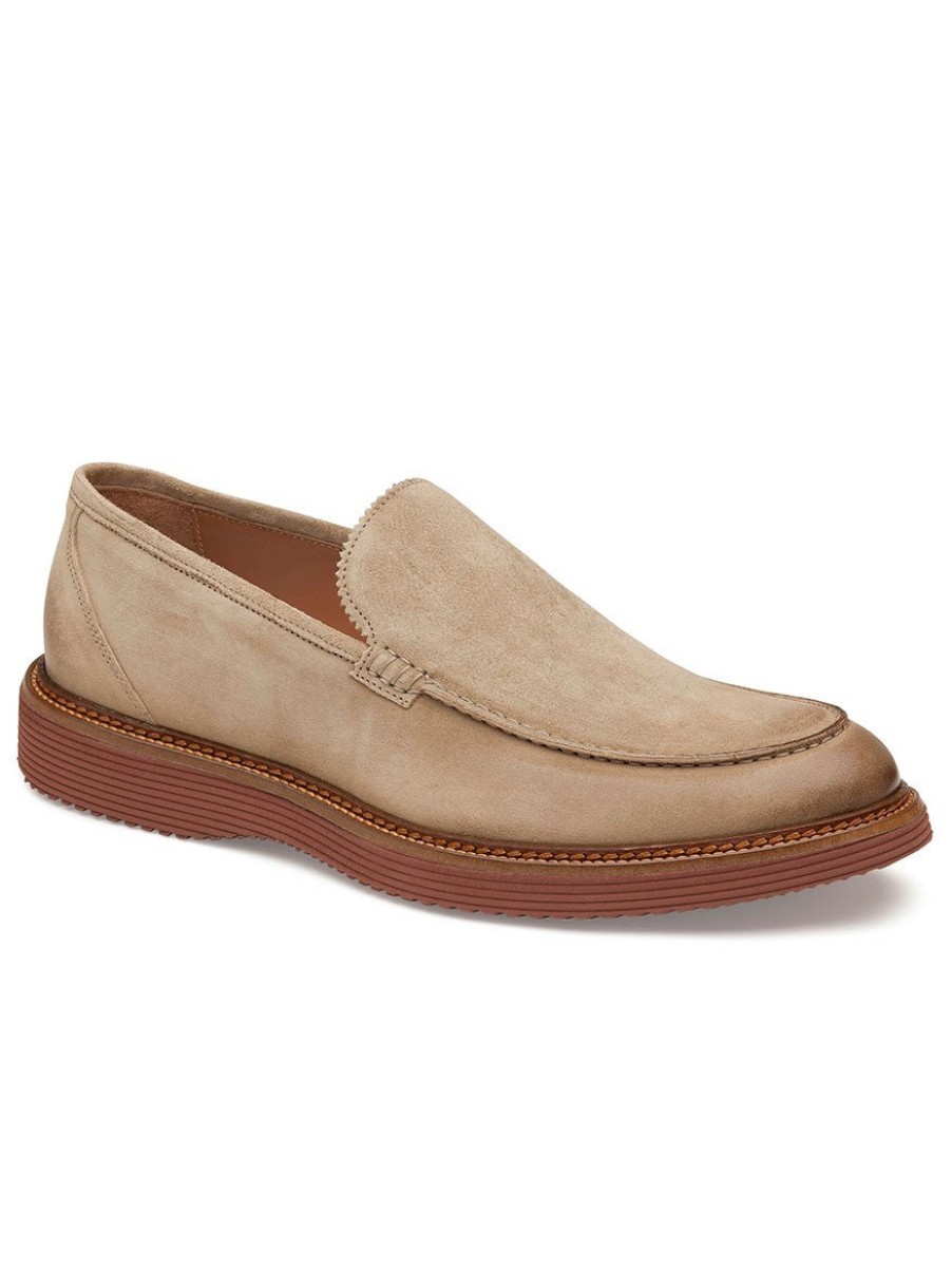 Men'S J & M Collection Loafers & Slip-Ons | Jameson Venetian Taupe | J & M Collection