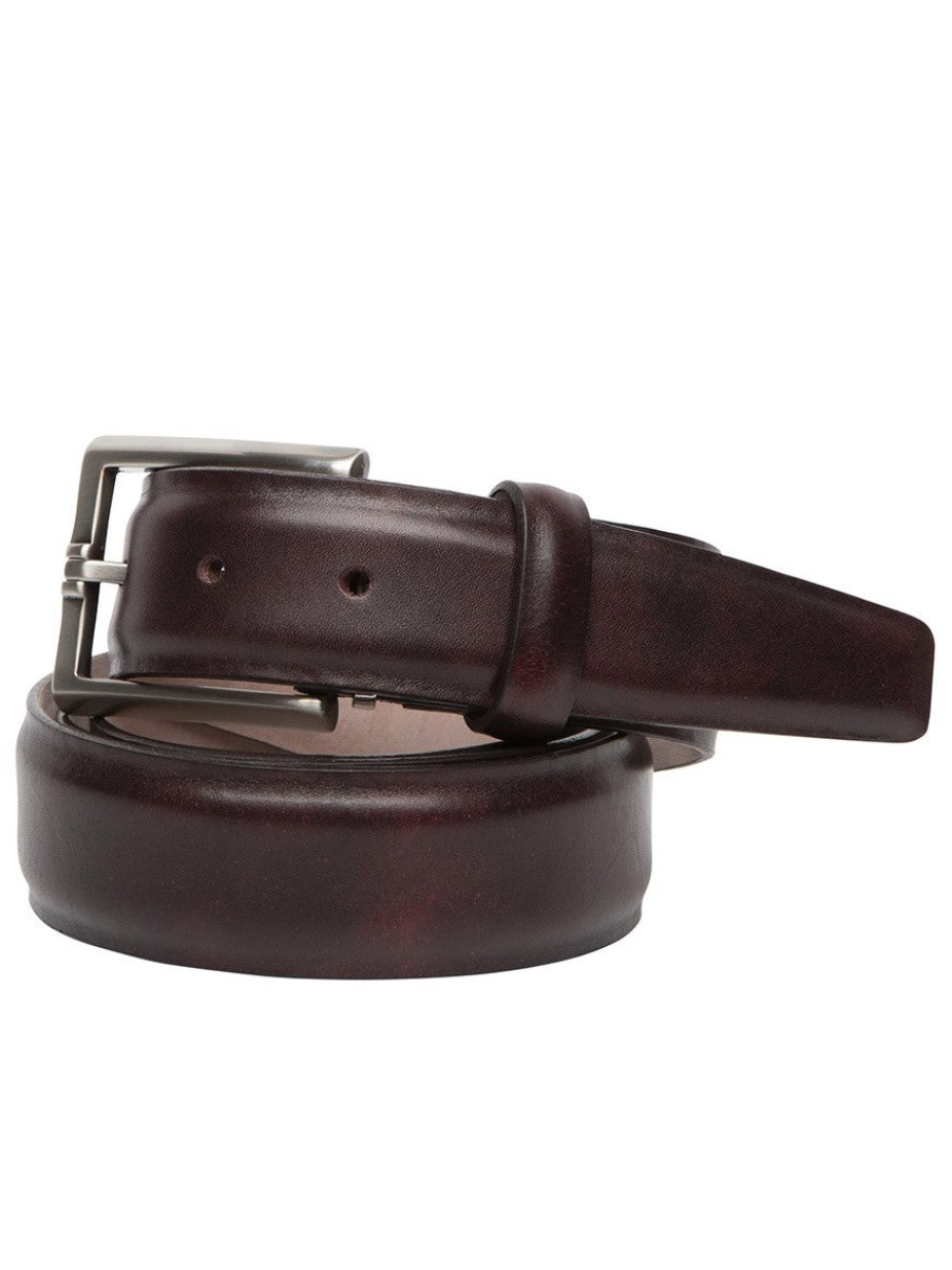 Men'S LEN Belts Belts | Italian Marbled Calf Belt Plum | Len Belts