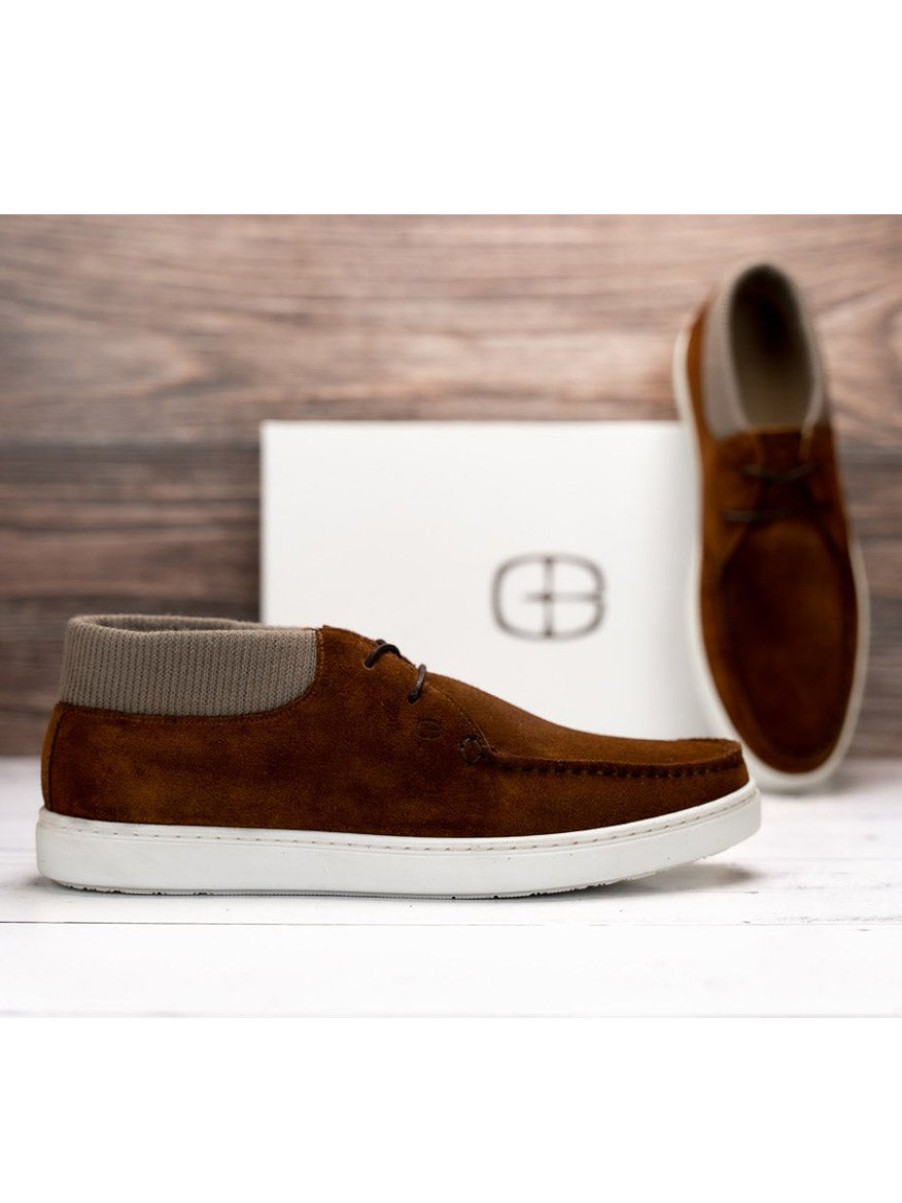 Men'S G. Brown Shoes Chukkas | Buy Koala Chukkas In Brown Suede & Knit Shoes