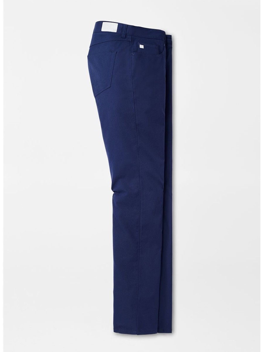 Men'S Peter Millar Pants | Performance Five-Pocket Pant Navy Pants | Peter Millar